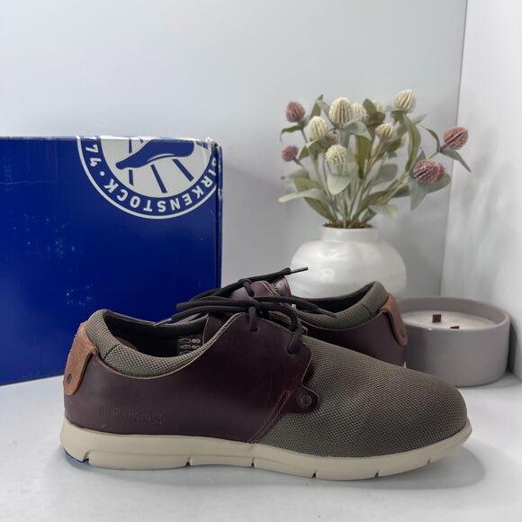 Birkenstock Minot Leather/Textile Sneaker Brown Regular Fit Women 11/Men 9 NWB - Picture 6 of 10